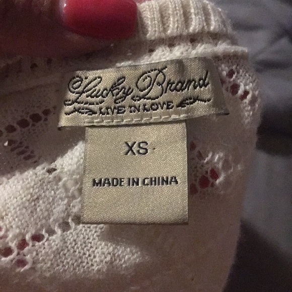 Lucky Brand Adrianna Thin Sweater Open Knit - Picture 5 of 7